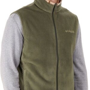 Columbia Olive and Black Sleeveless Fleece
